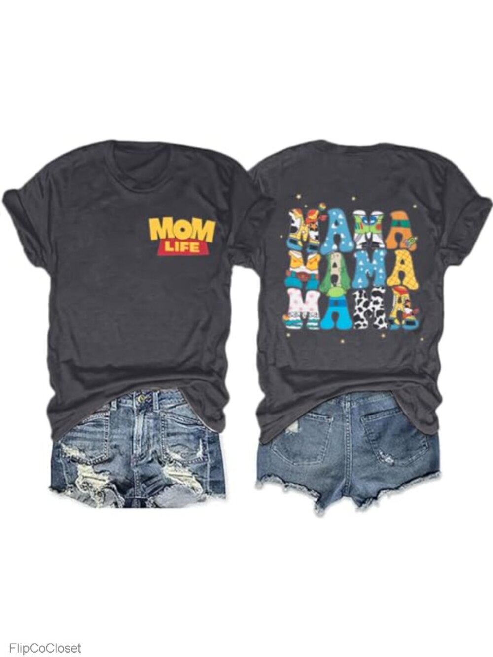 Mama Shirt Women Mom Life T Shirt Mothers Day Tee Casual Top